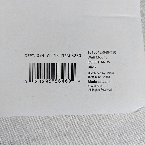 Umbra Loft Hand Photo Holders Fingers Crossed and Rock On NEW NIP - Picture 3 of 4